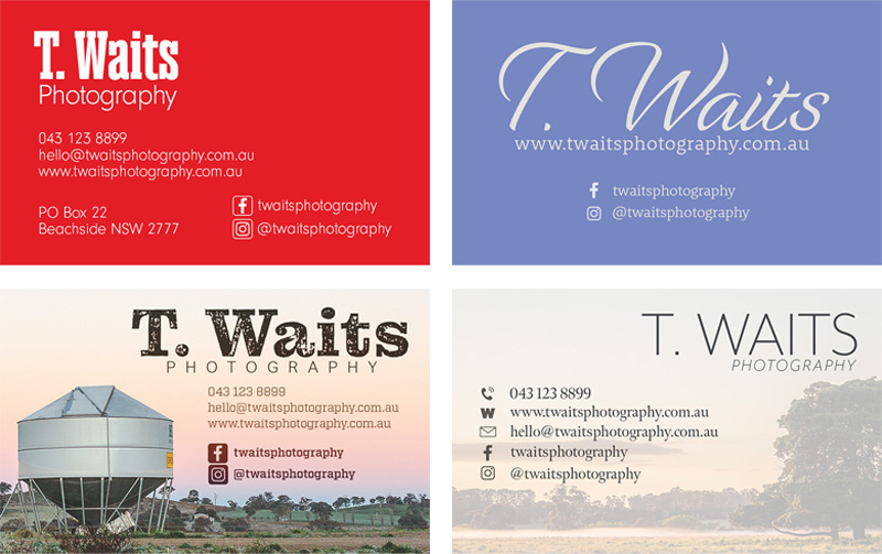 Examples of business card designs